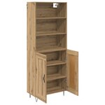 vidaXL Haut Armoire Chêne artisanal 69 5 x 34 x 180 cm