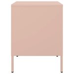 vidaXL Table de chevet rose 36x39x50 5 cm acier