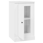 vidaXL Buffets 2 Pièces blanc brillant 37 5x35 5x67 5cm bois d'ingénierie