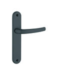 THIRARD - Ensemble de poignées pour porte intérieure Sultane sans trou  carré 7mm  entr'axes 195mm  anthracite - THIRARD