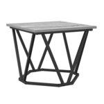 vidaXL Table basse 3 Pièces Gris Sonoma Bois d'ingénierie et acier