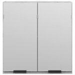 vidaXL Armoire à miroir de salle de bain gris béton bois d'ingénierie