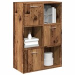 vidaXL Bibliothèque vieux bois 60 5x30x90 cm bois d'ingénierie