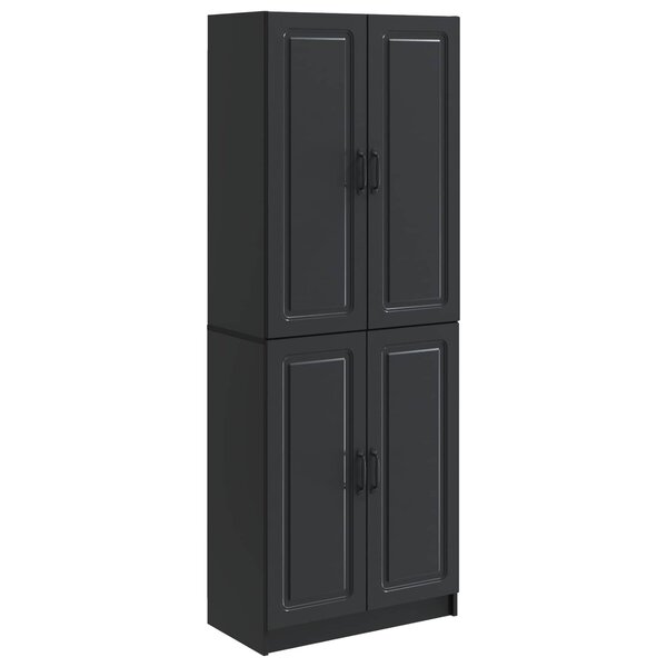 vidaXL Ensemble de Meubles 2 Pièces Noir Bois d'ingénierie
