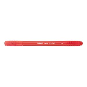 LOT de 16 Stylo marqueur Milan Sway Fineliner - Pointe fine 0 4 mm - Ergonomique - Encre à base d'eau - Couleur rouge