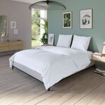 Housse de couette blanche coton antibactérien 240 x 220 cm