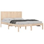 vidaXL Cadre de lit sans matelas 200x200 cm bois massif de pin