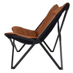 Bo-Camp Chaise de repos Molfat Marron argile