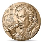 Médaille johnny hallyday