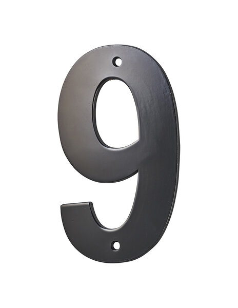 THIRARD - Chiffre 9 à visser  alliage  H.80mm  noir - THIRARD