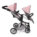 Bayer Chic 2000 690-15 - Poussette de poupée Linus Duo Mélange gris-rose