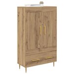 vidaXL Haut Armoire avec tiroir Chêne artisanal 69 5 x 31 x 115 cm