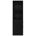 vidaXL Armoire de salle de bain étroite Chêne noir 22 x 41 x 135 cm