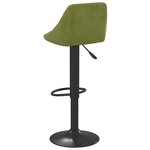 vidaXL Tabourets de bar lot de 2 vert clair velours