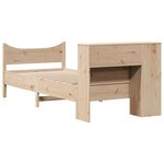 vidaXL Cadre de lit sans matelas 75x190 cm bois de pin massif