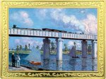 Pièce de monnaie en Cuivre g 62.2 (2 oz) Millésime Famous Paintings Medals BRIDGE AT ARGENTEUIL