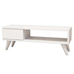 Homemania Meuble TV Maya 90x30x33 cm Blanc