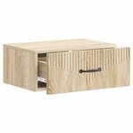 vidaXL Cabinet de chevet mural 2 Pièces Chêne Sonoma 49 x 34 5 x 20 cm