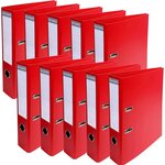 Classeur à levier PVC A4 D70mm Premium Rouge x 10 EXACOMPTA