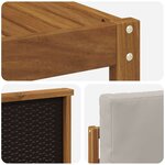 vidaXL Ensemble de canapés d'extérieur 8 Pièces Naturel et gris clair