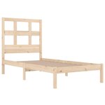 vidaXL Cadre de lit bois de pin massif 90x190 cm simple