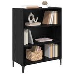 vidaXL Buffet Chêne noir 32 5 x 69 5 x 90 cm Bois d'ingénierie