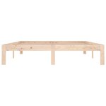 vidaXL Cadre de lit sans matelas bois massif 150x200 cm