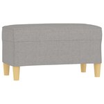Banc banquette 70 x 35 x 41 cm tissu gris clair 02_0010585