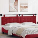 vidaXL Tête de lit suspendue Bordeaux Simili cuir