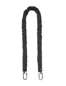 THIRARD - Chaîne acier gainé nylon Loops  vélo  moto  barrières  1.2m  noir - THIRARD