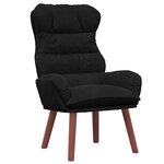 vidaXL Fauteuil relaxant Noir 69 x 74 x 93 cm Velours