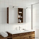 vidaXL Ensemble de Meubles de Salle de Bain 3 Pièces 130 x 14 5 x 70 cm