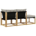 vidaXL Unité de canapé sectionnel avec coussin 3 Pièce Blanc