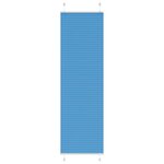 vidaXL Store plissé bleu 55x200 cm largeur du tissu 54 4 cm polyester