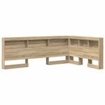 vidaXL Tête de lit de rangement Chêne Sonoma 120 cm Bois d'ingénierie