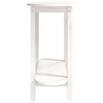 vidaXL Table console Blanc 110x40x80 cm Bois massif de pin