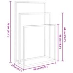 vidaXL Porte-serviettes sur pied Doré 48x24x79 cm Fer