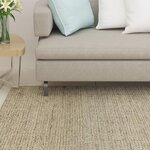 vidaXL Tapis Sisal naturel 66x250 cm Vert