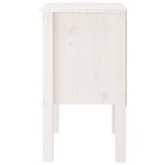 vidaXL Tables de chevet 2 Pièces Blanc 40x35x61 5 cm Bois de pin massif
