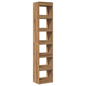 vidaXL Bibliothèque/Séparateur de pièce chêne artisanal 40x30x198 cm