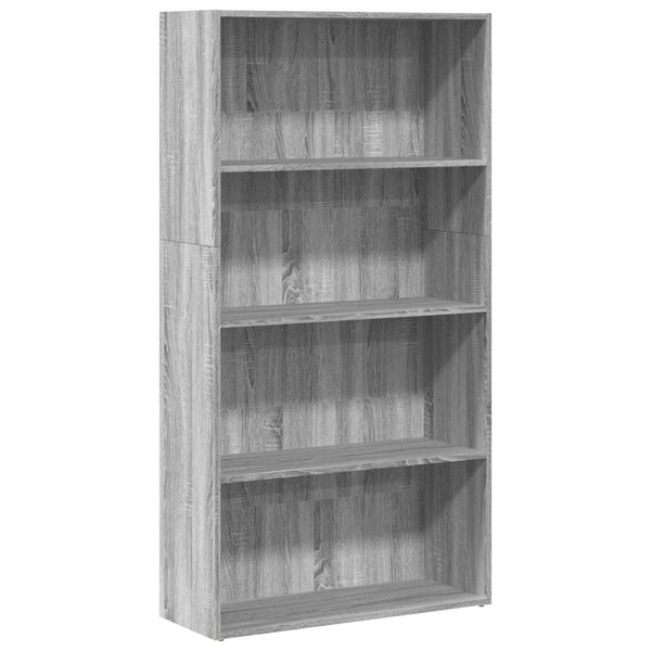 vidaXL Bibliothèque sonoma gris 80x30x152 cm bois d'ingénierie