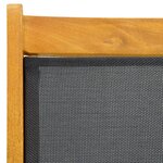 vidaXL Chaises longues d'extérieur lot de 2 Acacia massif et textilène