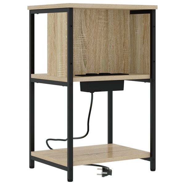 vidaXL Cabinet de chevet Chêne sonoma 38 x 31 x 61 cm