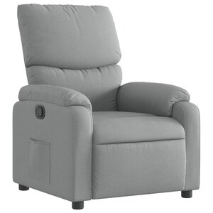vidaXL Fauteuil inclinable en tissu gris clair