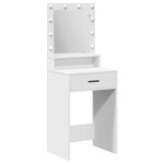 vidaXL Table de Toilette Blanc 50 x 41 x 135 cm Bois d'ingénierie