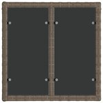 vidaXL Ensemble de canapé de jardin 11 Pièces Gris polyrotin