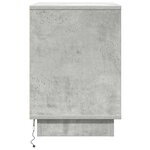 vidaXL Cabinet de chevet avec 2 Pièces Gris béton 50 x 34.5 x 50 cm.