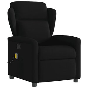 vidaXL Fauteuil de massage inclinable Noir Tissu