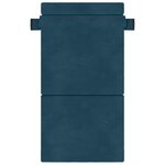 vidaXL Canapé-lit pliable Bleu 100 x 80 x 60 cm Tissu