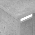 vidaXL Étagère à magazines Gris béton 35 x 30 x 45 cm